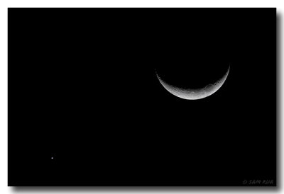 Venus & Crescent Moon