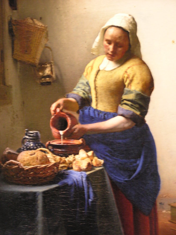 The famous milkmaid / La laitire (Vermeer)