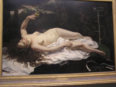 MET Courbet the Woman  and the parrot