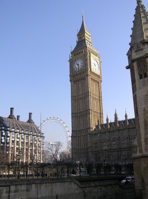 Big Ben sur fond d'oeil