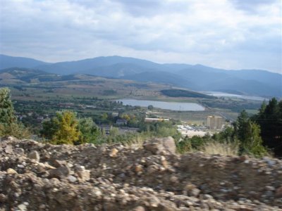 22.09.07 35Chelopech Town water alongside Tailings Dam.JPG