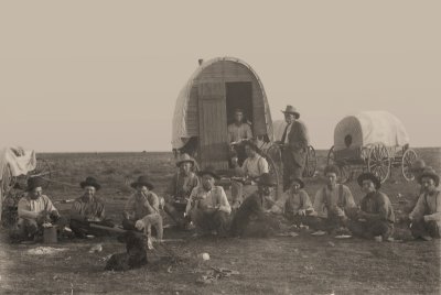 Cowboy camp - early 1900's probably