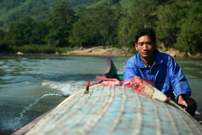 On the Luan Nam Tha river, Lao