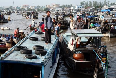 Floating market - Can Tho - Mekong delta - Vietnam