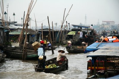 Floating market, Mekong delta - Vietnam