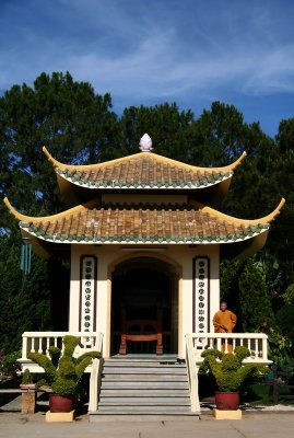 Celebration of the enlightenment  of Buddha at Thien Vien Truc Lan's pagoda - Dallat - Vietnam