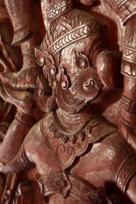 Window of a temple in Thailand