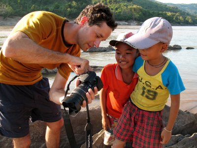 Good time with children - Laos