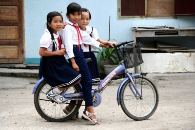 Break at school, Dalat, Vietnam