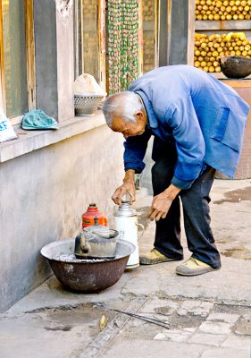 Farmer Preparing Tea