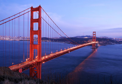 San Francisco - Golden Gate at dusk