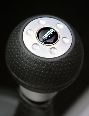 Momo gear knob closeup
