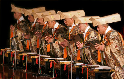 Ceremony in temple - Tokyo