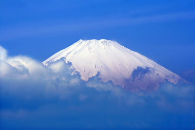 Mt. Fuji above the clouds