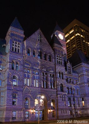 Old City Hall Light Performance, Toronto, Christmas