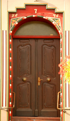 Butzbach Door of half timbered house