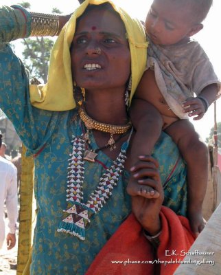 Rajasthan Woamn and Child