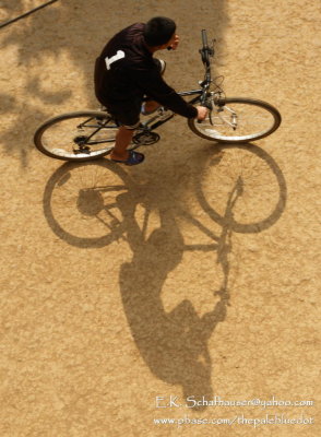 Bicycle Rider, Ama Ghar Home, Nepal