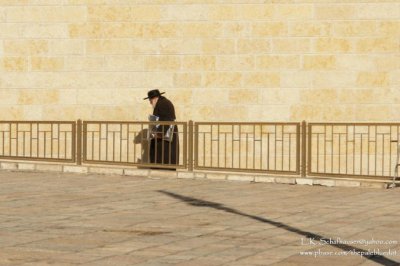 In the Shadow of The Israeli Flag, Western Wall, Jerusalem, Israel