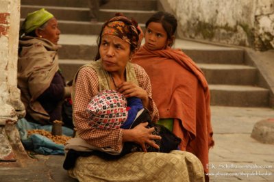 Mother and Child, Pashupatinath, Nepal