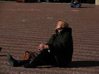 People enjoying their moment at Piazza del Campo