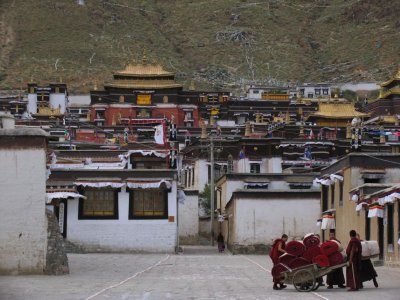 Temple and Monks