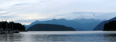Panorama of Jervis Inlet