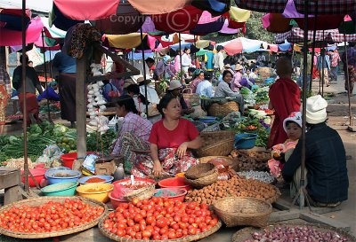 Vegetable Market, On The Road To Mandalay (Dec 06)