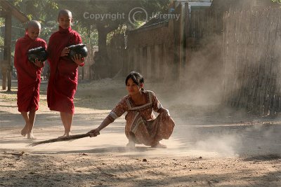 Woman Sweeping A Road (Dec 06)