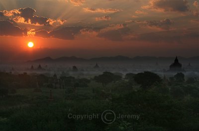 Magical Sunrise Over Bagan (Dec 06)