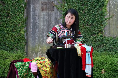 Woman Sewing Clothes (12 Aug 07)