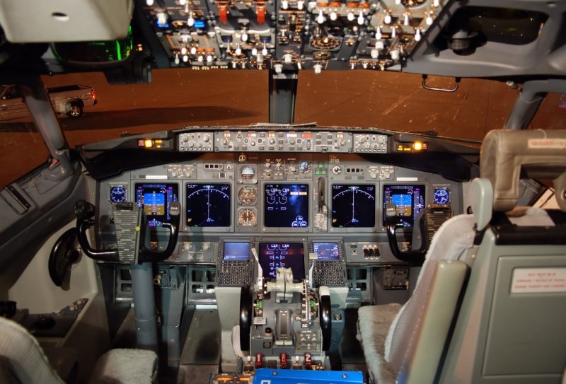 Delta Air Lines Boeing 737 800 N3745b Cockpit Photo