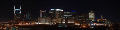 Downtown Nashville from the Days Inn Roof
