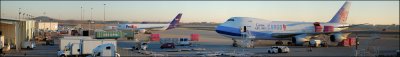 China Airlines Cargo Boeing 747-409F (B-18716) **HUGE Cargo Ramp Panoramic**