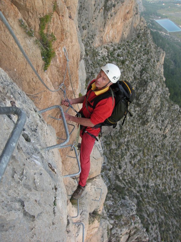 CB on Via Ferrata