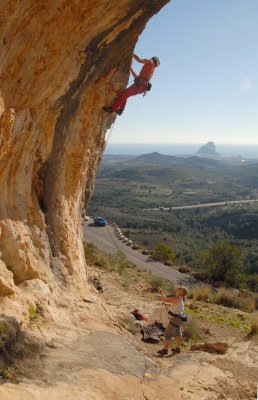 Los Pinos, Route 3, (7a+) Calpe beyond