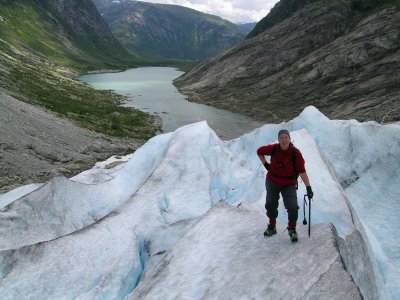 Sherri on the Nigardsbreen glacier