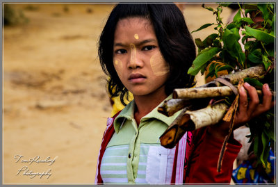 Burmese Market Girl