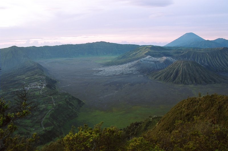 Bromo - the small grey crater