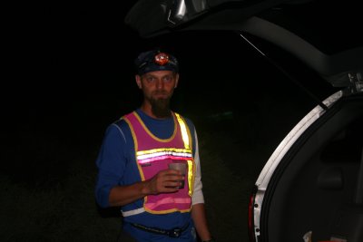Rick in his night time running gear.