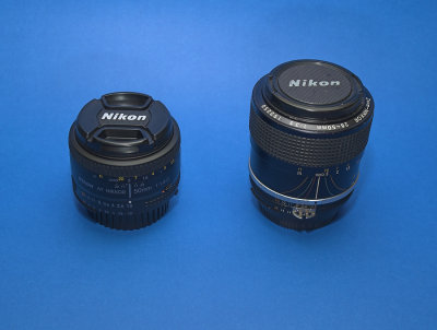 Size comparison => AFD 50/1.8 and AIs 28-50/3.5