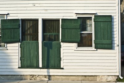 old green shutters