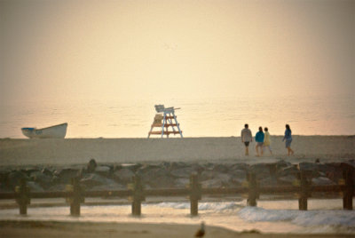 The beach and boardwalk