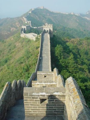 Shielding wall along passage, Jinshanling