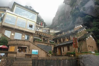 Hotel in the mountain peak