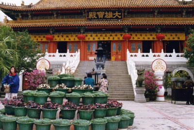 Courtyard of Monastery in Lantau (Hongkong)
