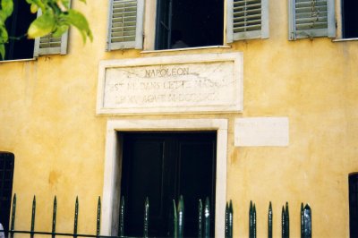 Birth place of Napoleon Bonaparte in Corsica