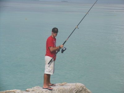 Doing fishing in Key