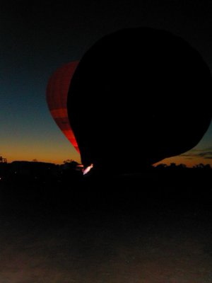 sunrise hot air balloon