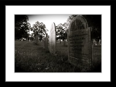 graves in black and white